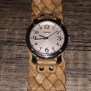 Genuine Leather Fossil Watch